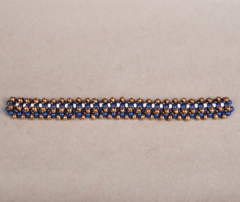 Completed one side of Annelida bracelet